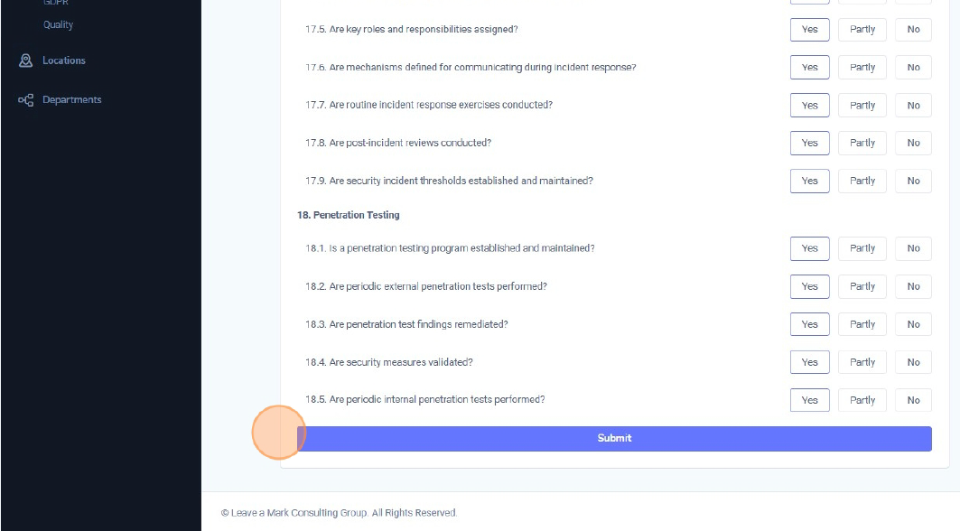 Answering self assessment questions