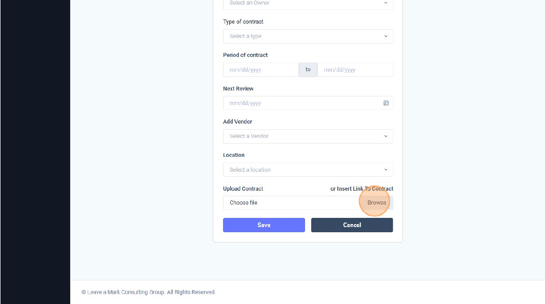 Upload Contract File