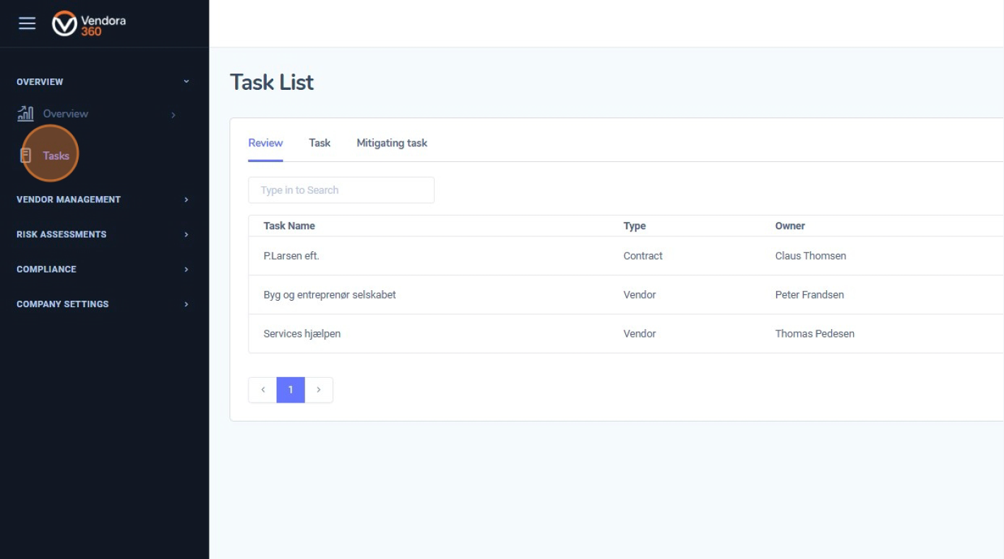 Step 2 - Open Tasks