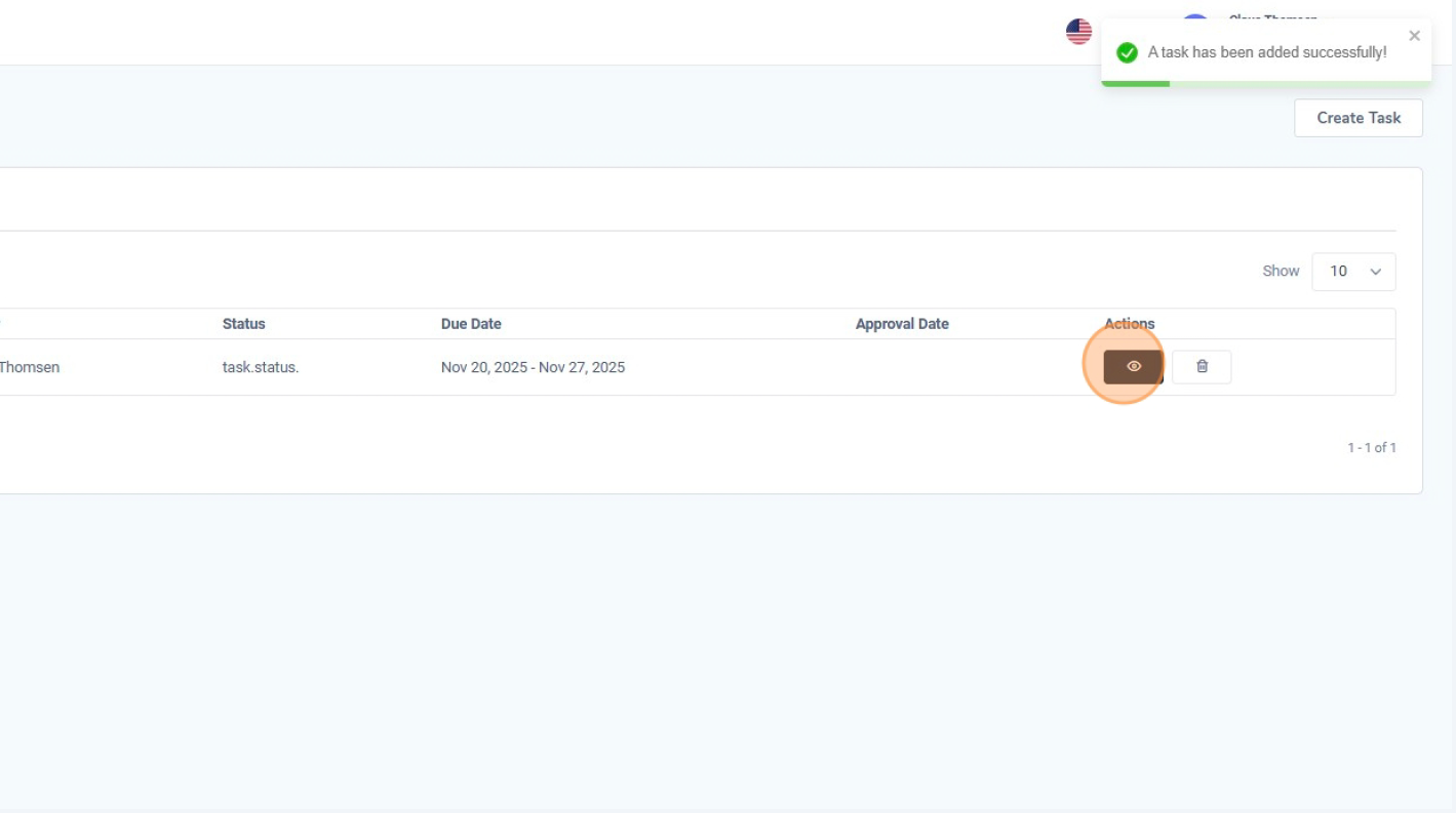 Step 6 - Open existing task